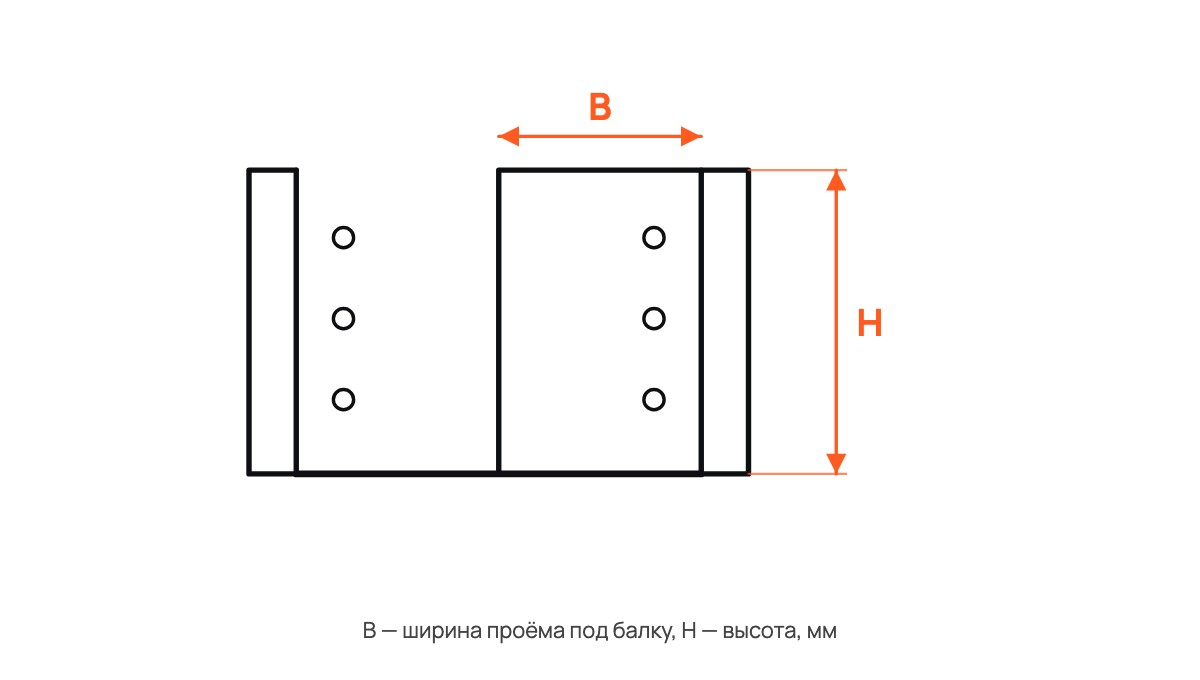 Опора балки