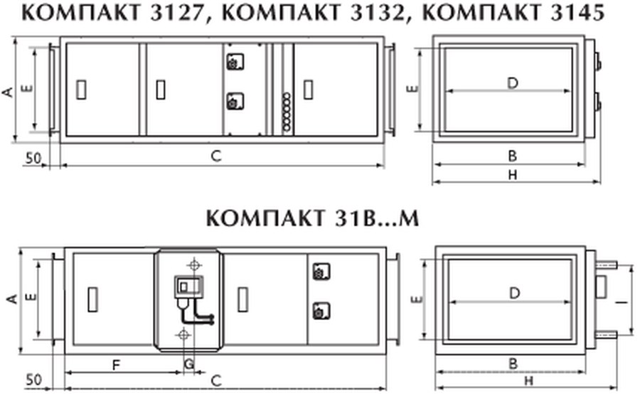 Приточные установки Компакт 31В3М