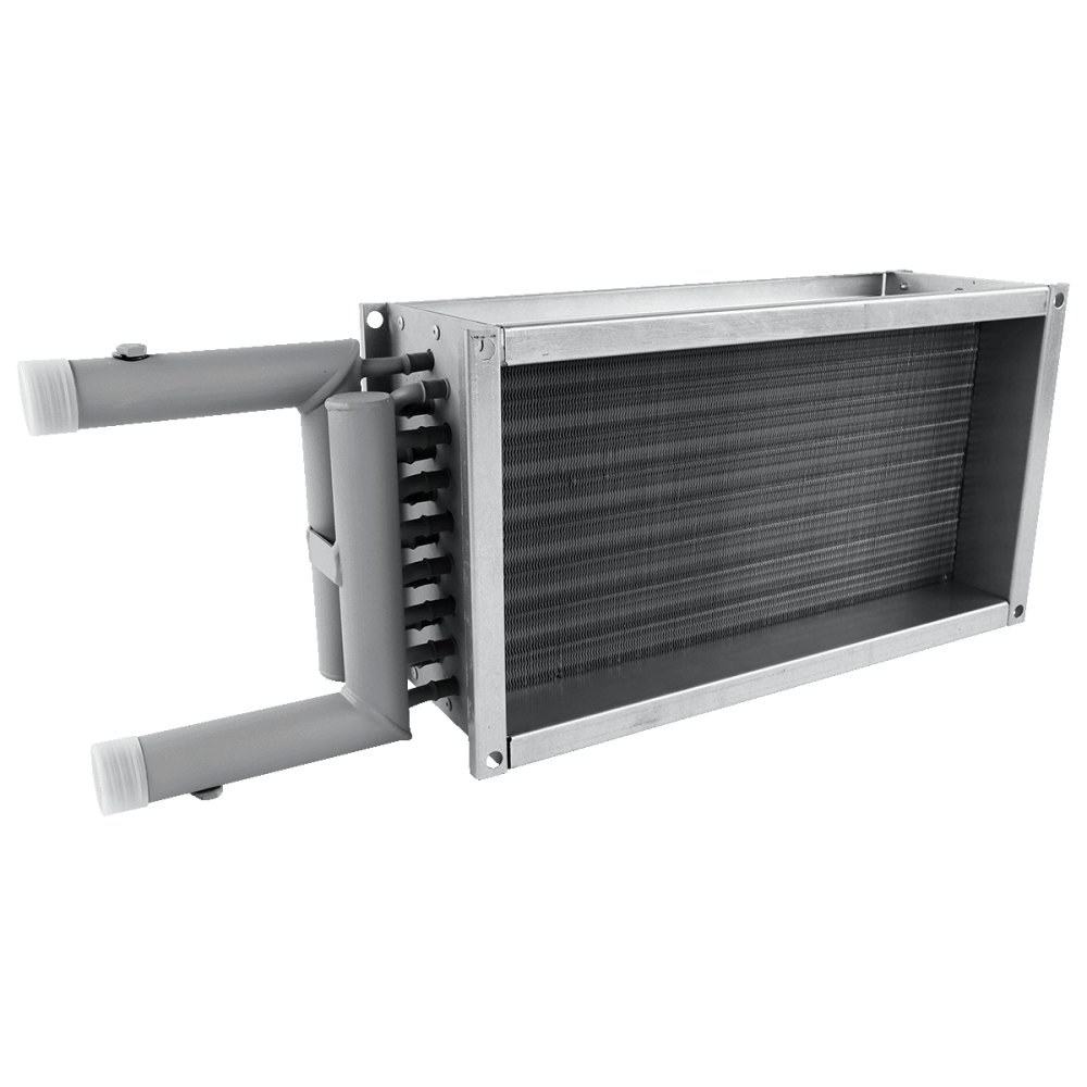 Водяной нагреватель для прямоугольных каналов ZILON ZWS 500x300-3