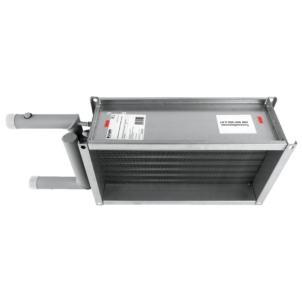 Водяной нагреватель для прямоугольных каналов ZILON ZWS 1000x500-3