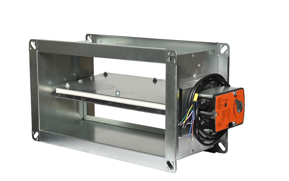 Клапан противопожарный ВЕЛЕС ОЗП EI 90 НЗ LES(220) 900×900 канальный